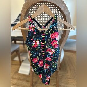 ✨Oh La La Floral and Neon Leotard